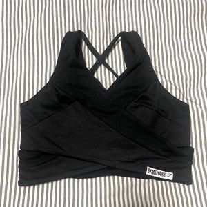 Gymshark True Texture Bralette Sports Bra Black